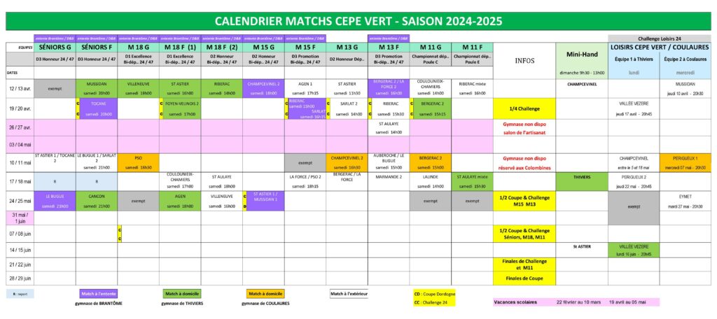 13.04 CEPE VERT CALENDRIER 2024-25