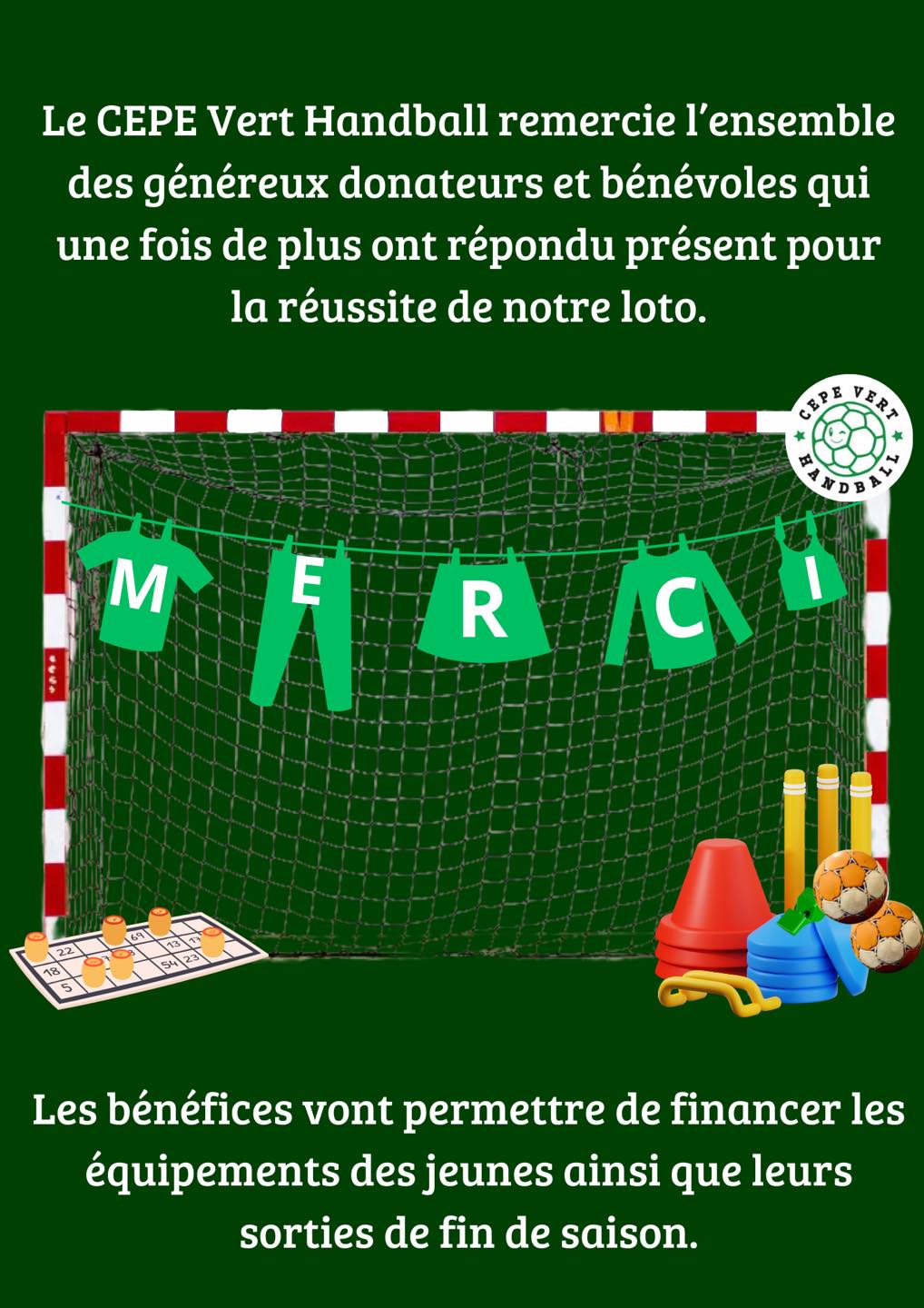 Remerciements loto